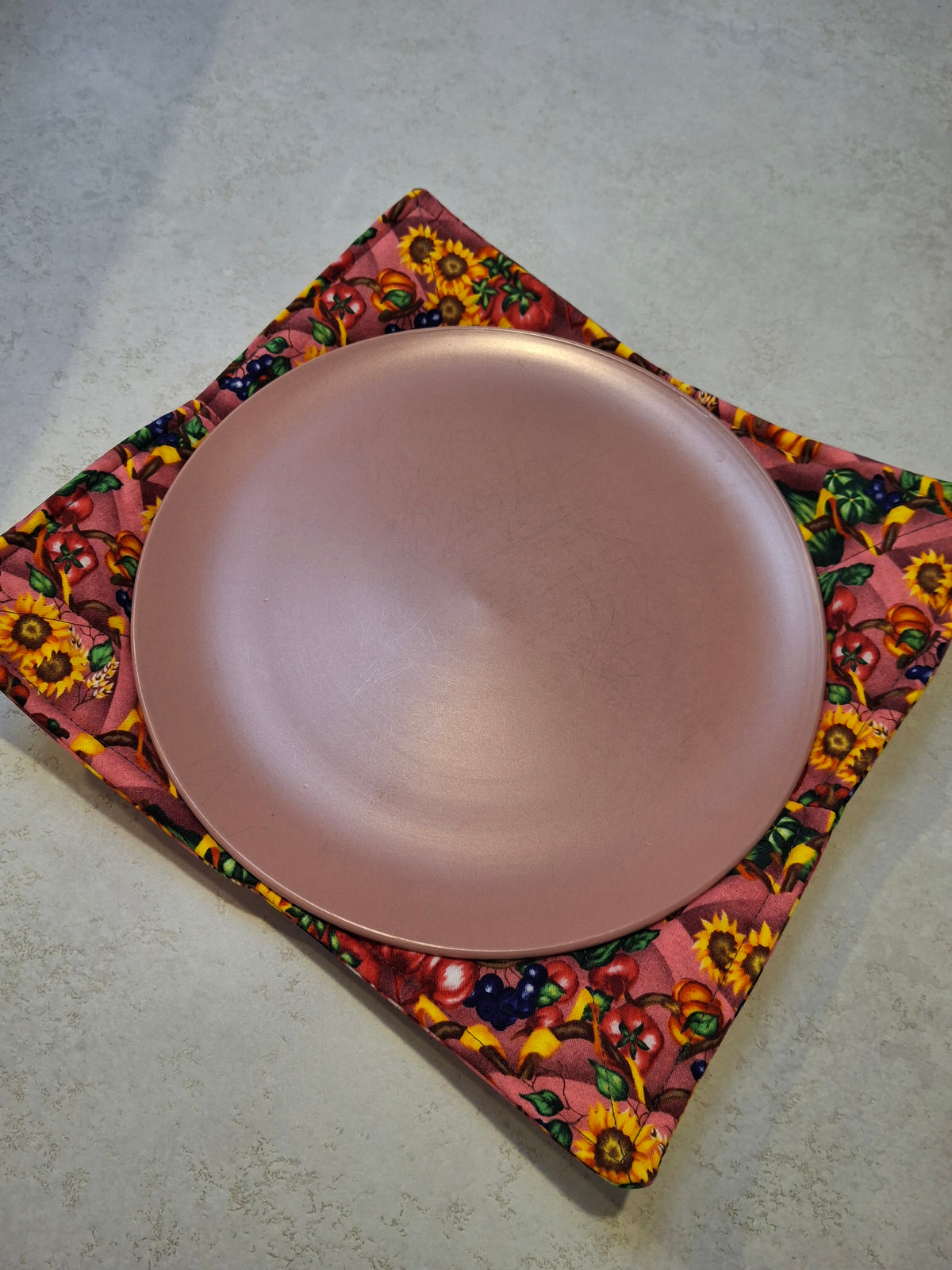 Fall harvest plate cosy