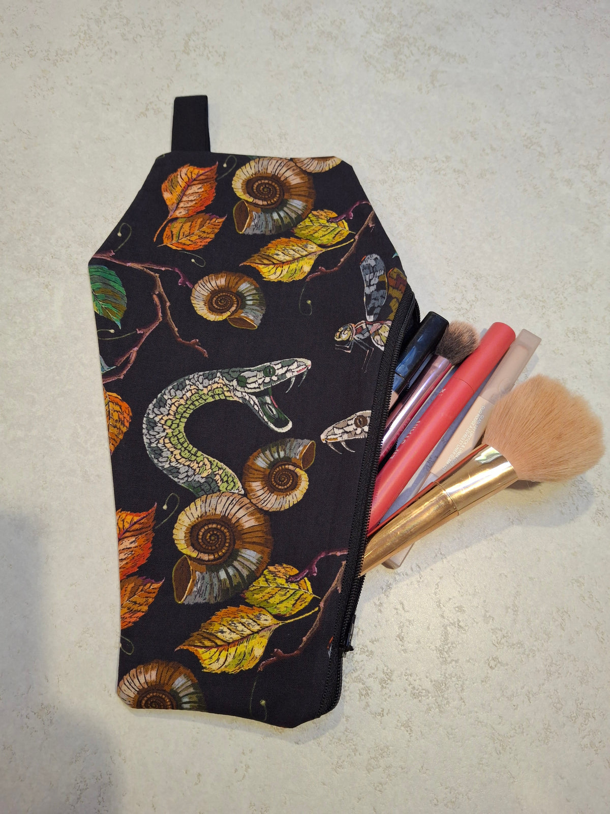 Snake Coffin makeup bag