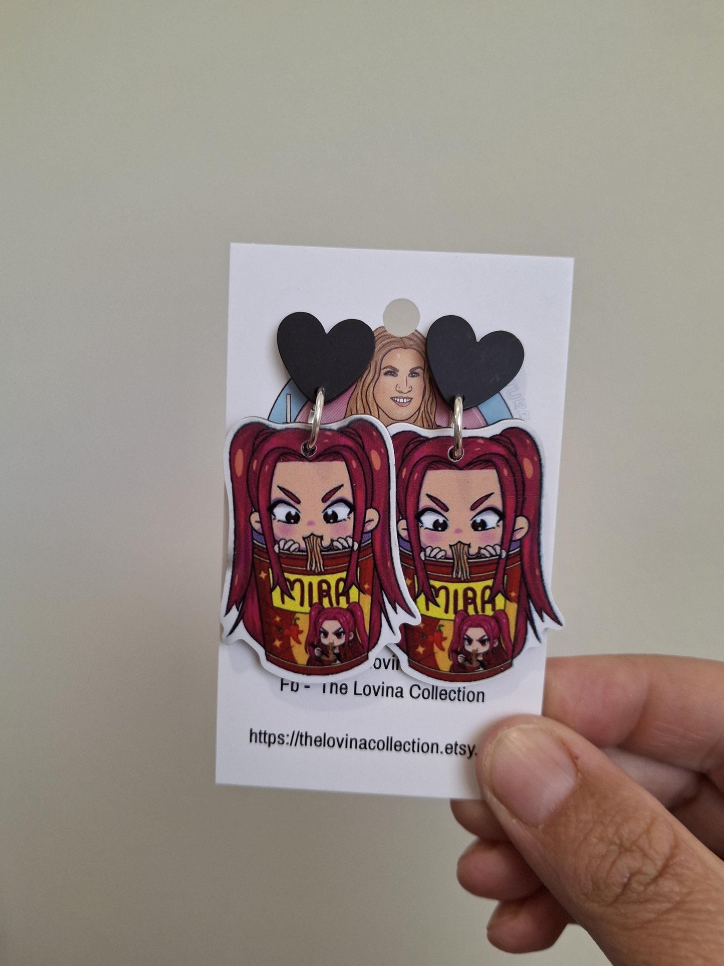 K pop demon hunters earrings. Resin earrings, handmade earrings, kpop