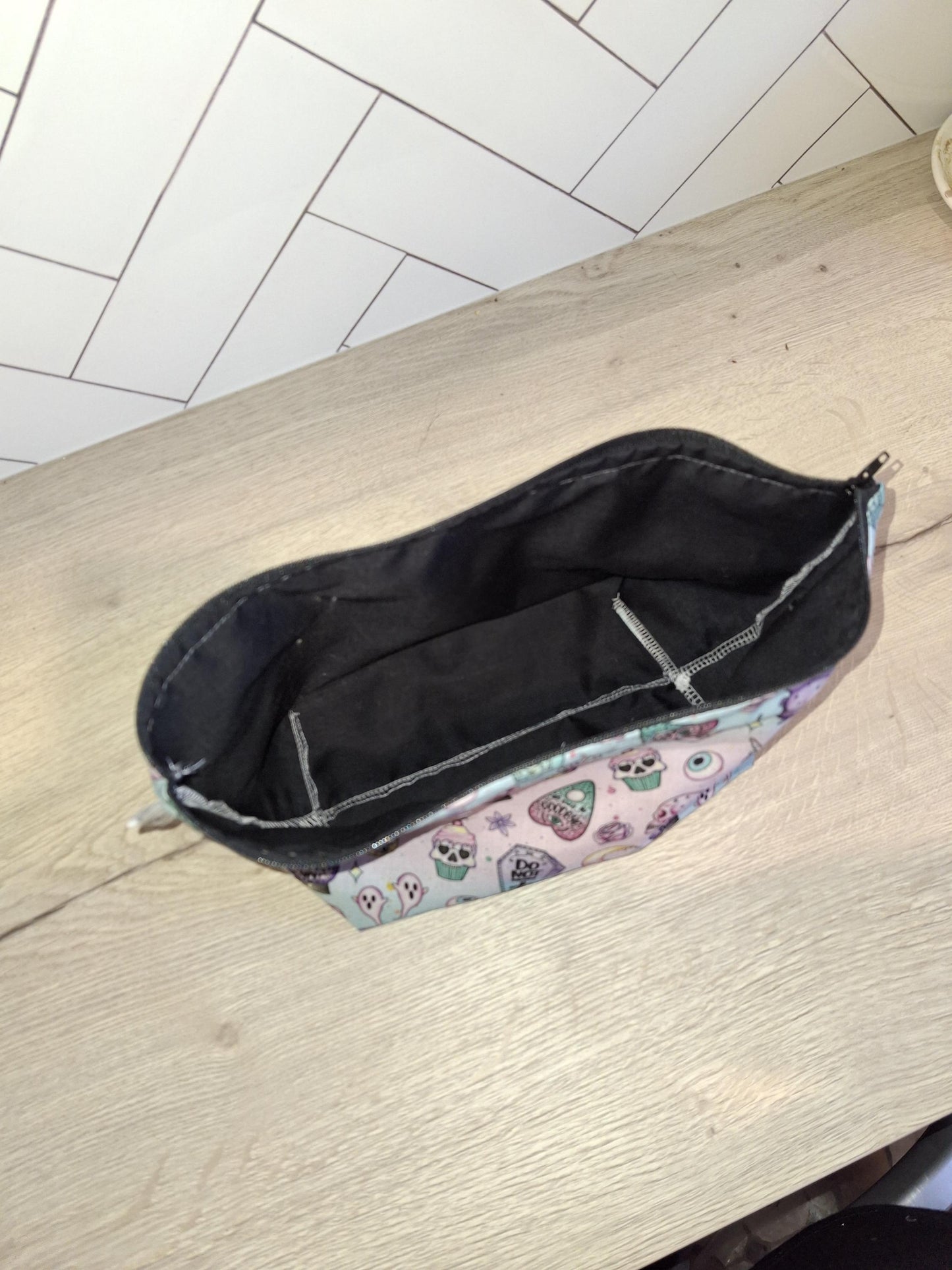 Spooky girl makeup bags