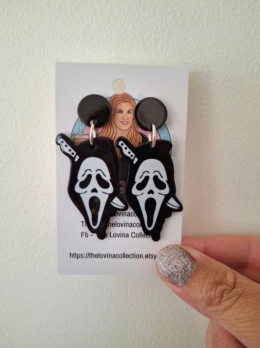 Ghostface earrings