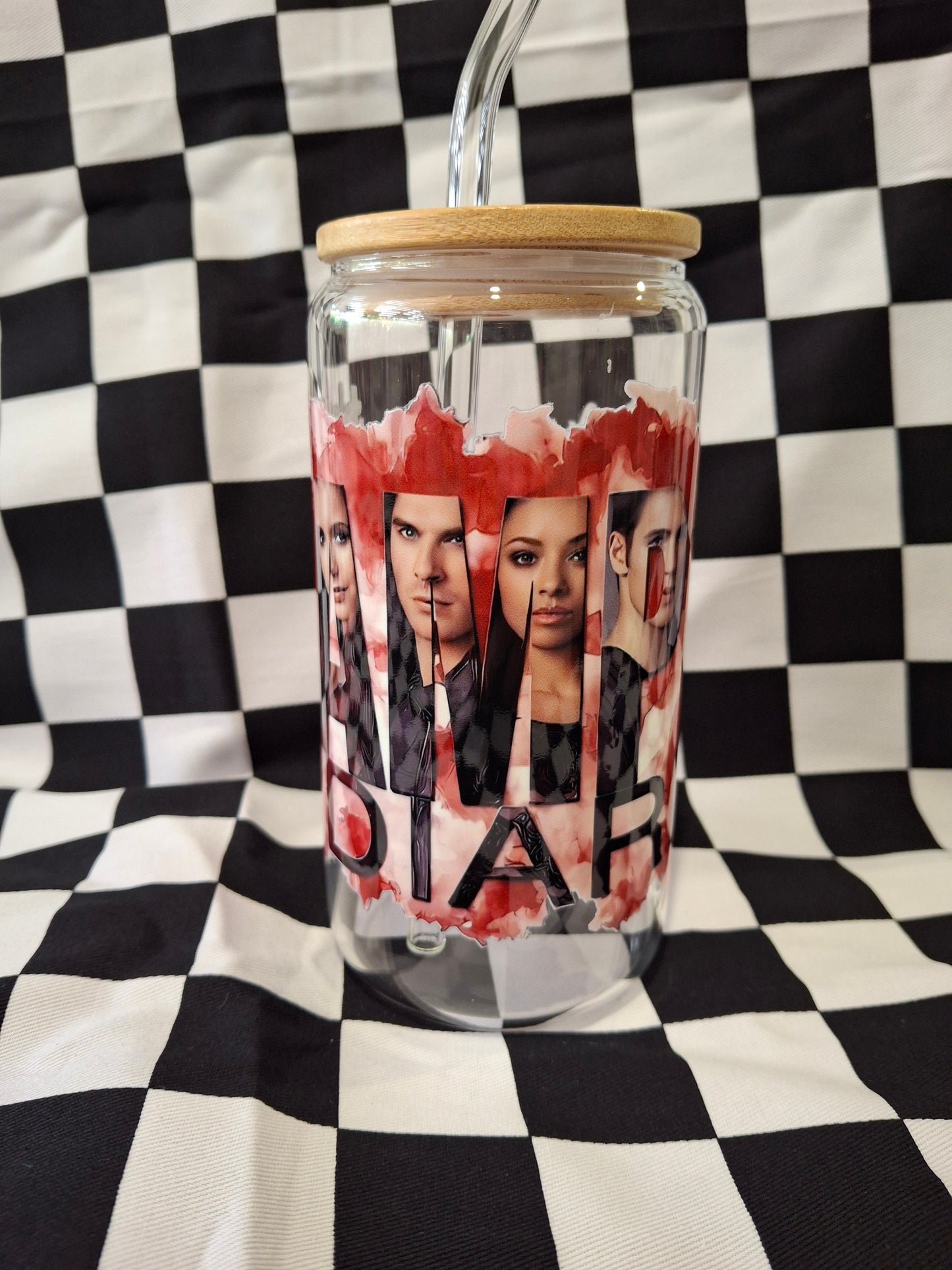 Vampire Diaries glass tumbler