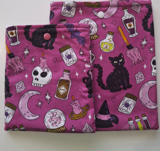 Cute purple spooky themed E-Reader/Book sleeve