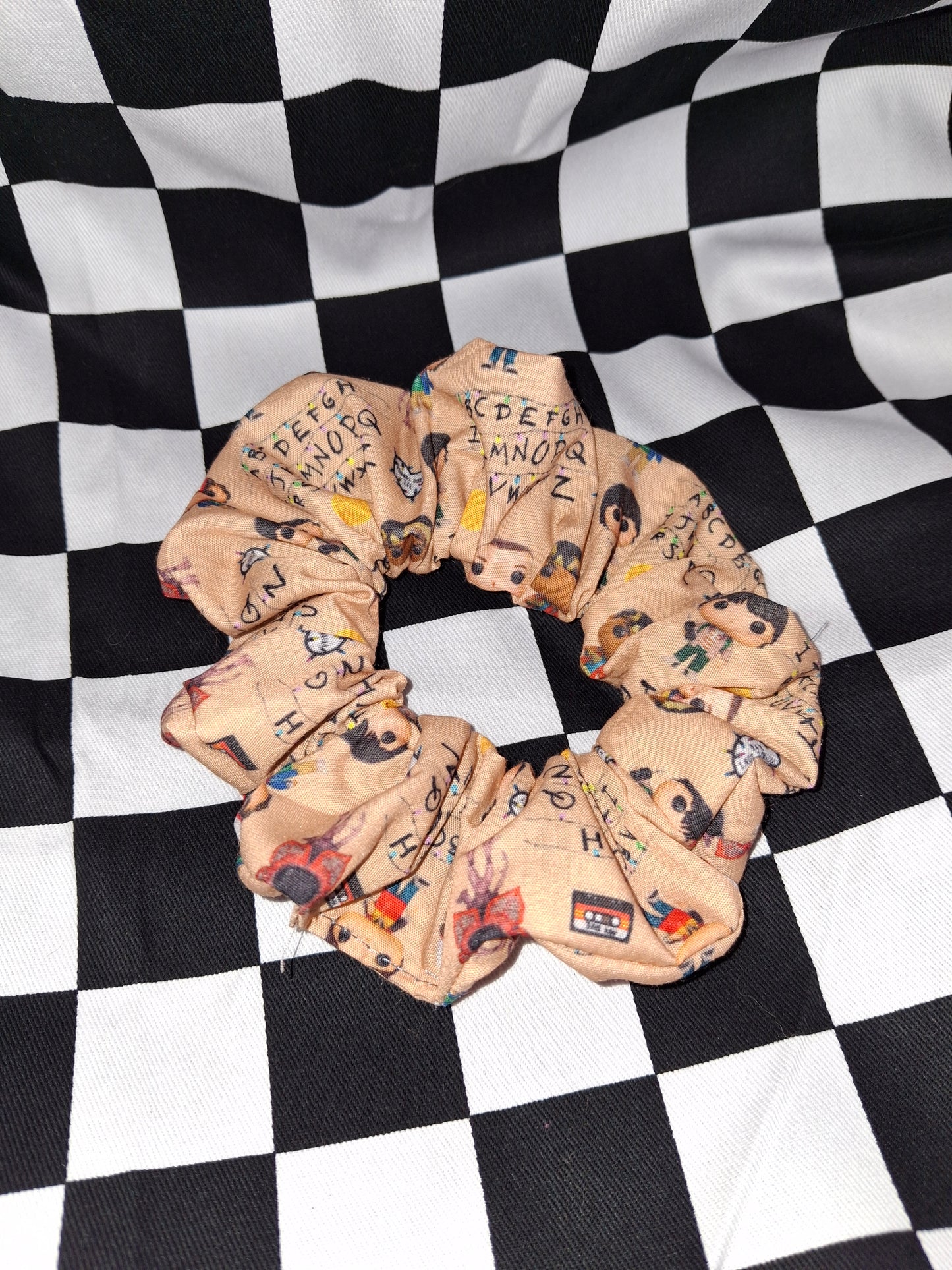 Stranger Things Beige scrunchie
