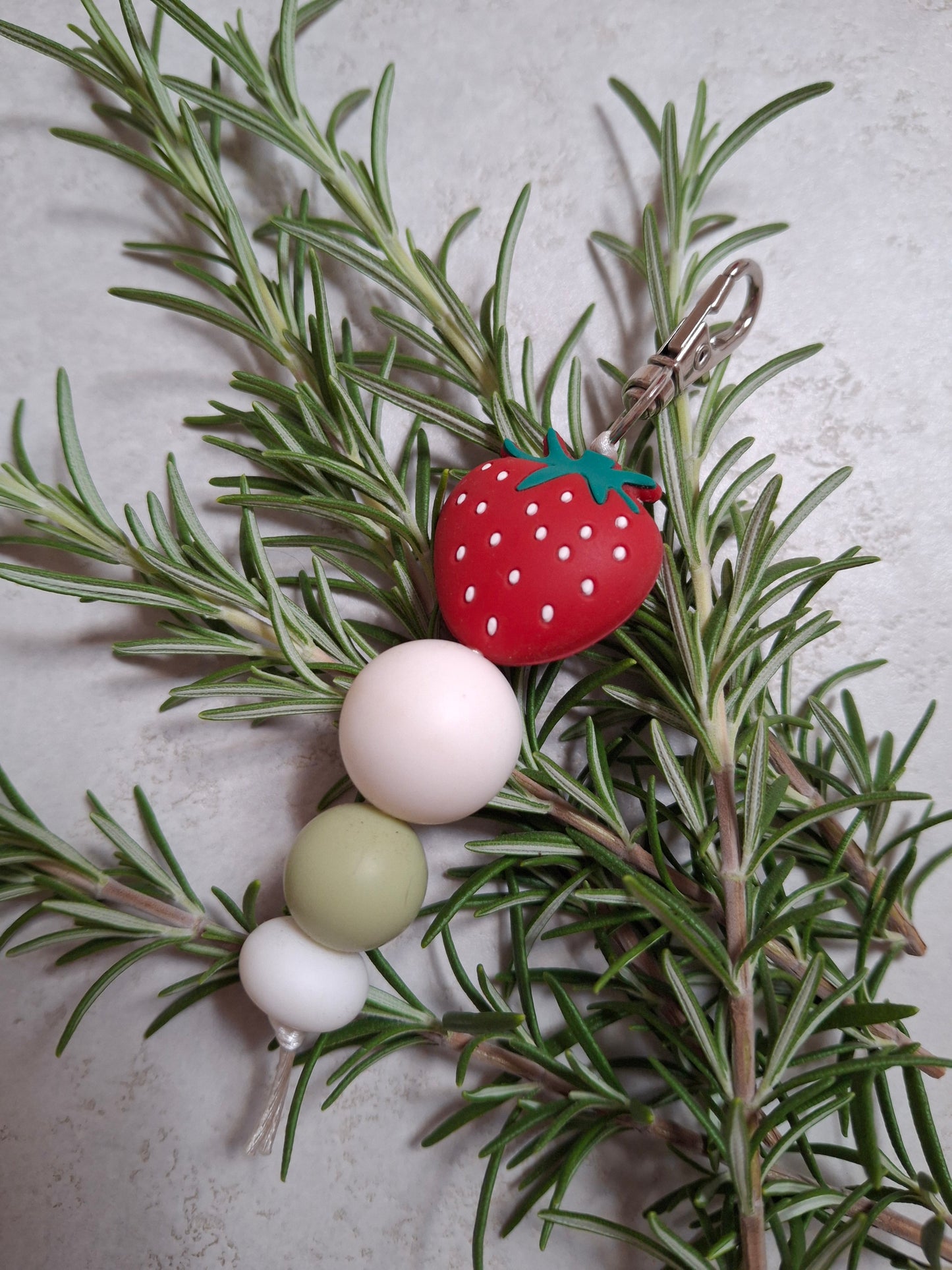Strawberry keyring