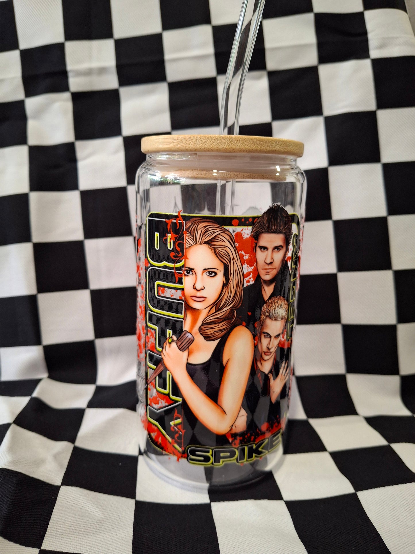 Buffy glass tumbler