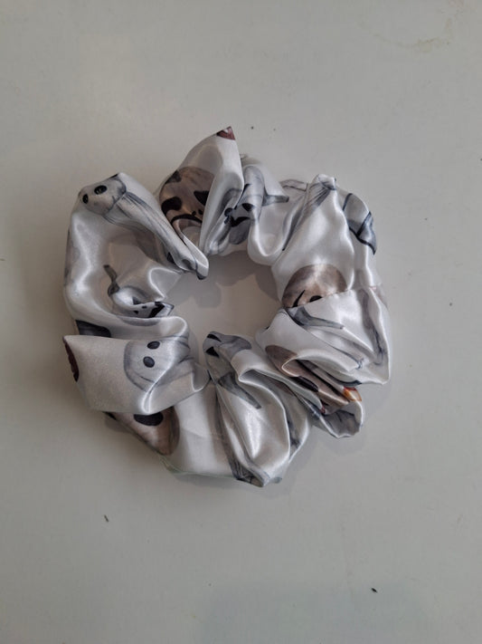 Spooky satin scrunchie