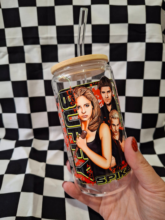 Buffy glass tumbler
