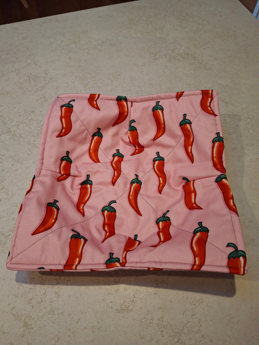 Pink Chilli plate cosy