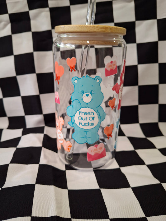Swear Bears  glass tumbler