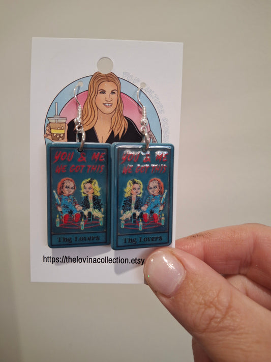 The lovers (Tiffany and Chucky) earrings