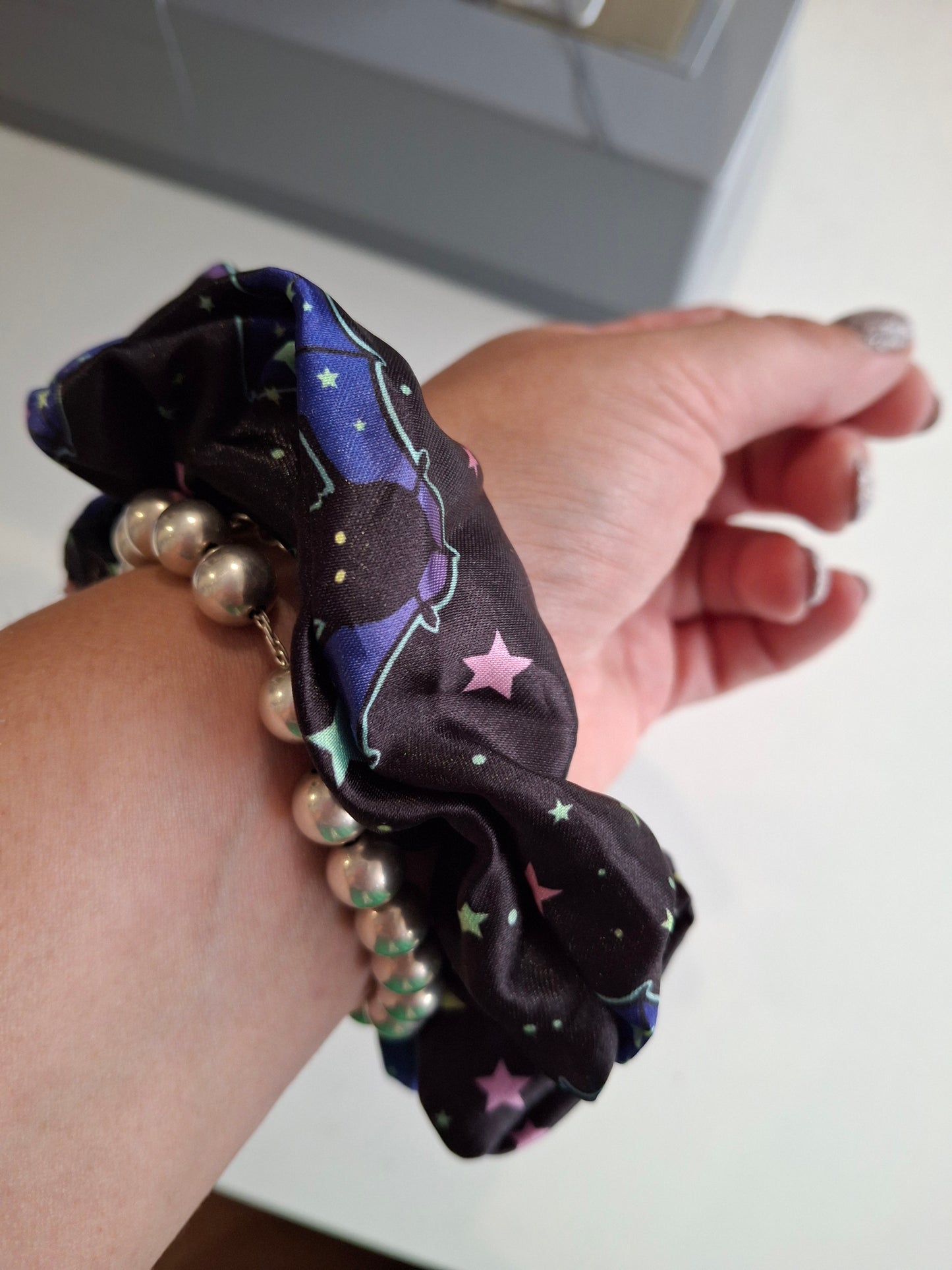 Satin Bat scrunchie