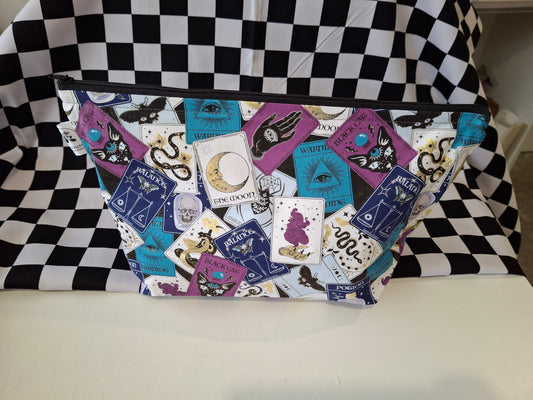 Tarot card makeup bag