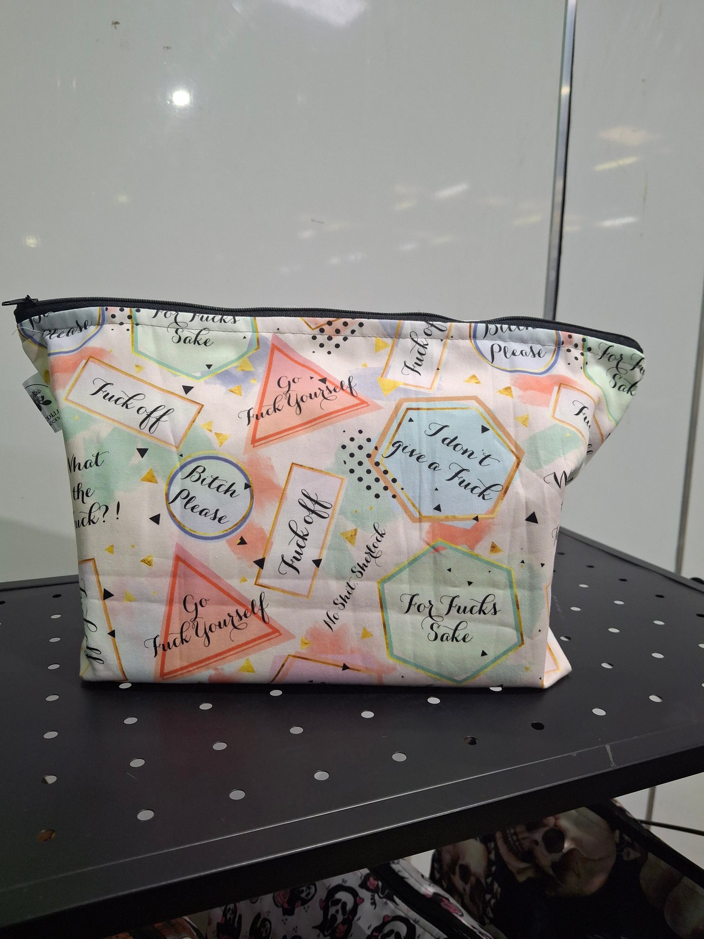 Swear words makeup bag